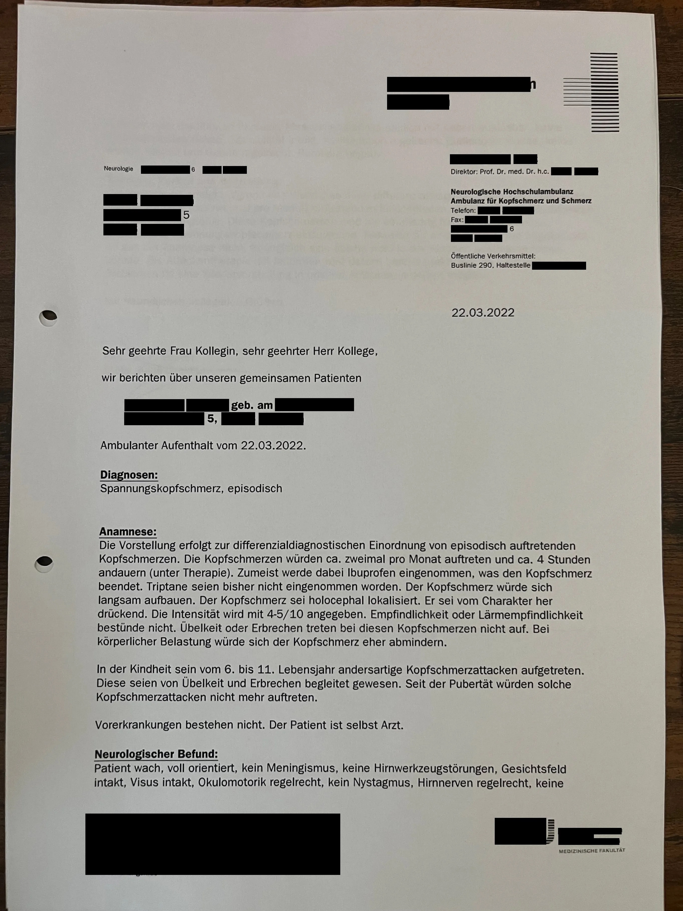Spannungskopfschmerz
